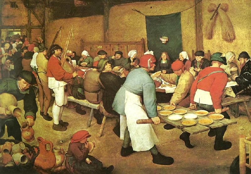 Pieter Bruegel bondbrollopet Germany oil painting art